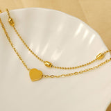 18K Simple Fine Women'S Stainless Steel Anklet_Cwaje2748