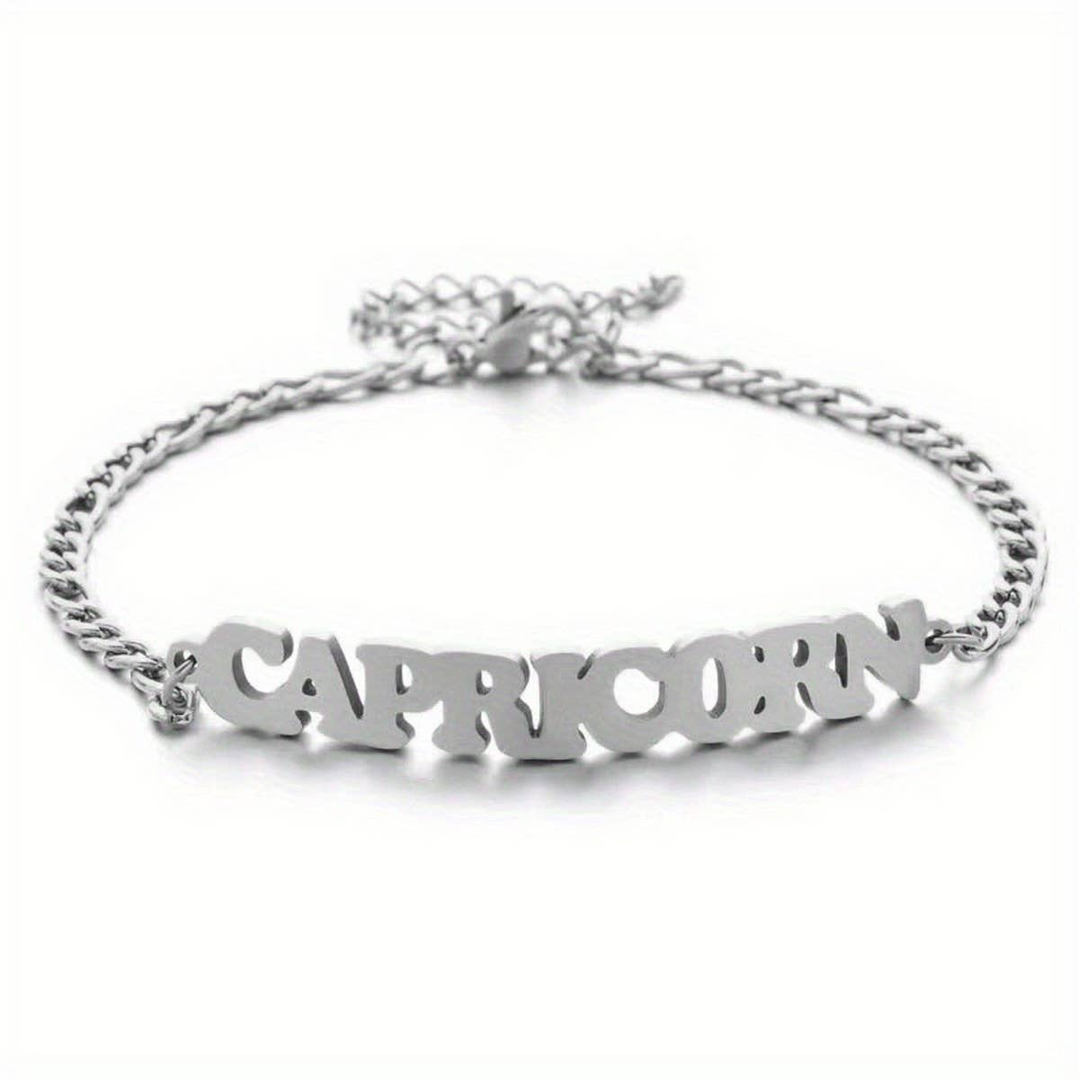 NEW STAINLESS STEEL ZODIAC PENDANT BRACELET_CWMM2716
