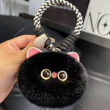 CUTE BRACELET WITH KITTEN AND CAR KEYCHAIN PENDANT_CWMM2487