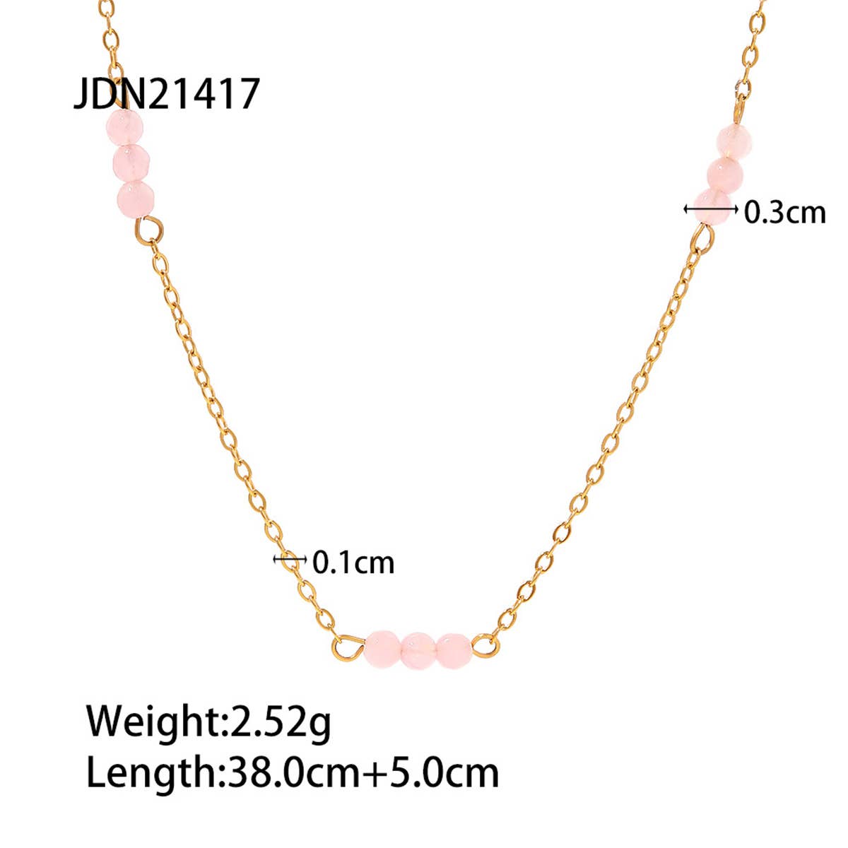 PINK LAYERED VERSATILE NECKLACE THAT WON T FADE_CWAJE1441