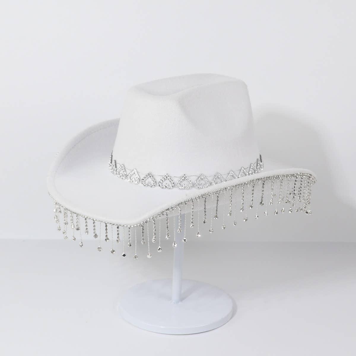 DIAMOND FRINGE WESTERN COWBOY HAT FOR PARTY_CWAH3648