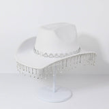 DIAMOND FRINGE WESTERN COWBOY HAT FOR PARTY_CWAH3648