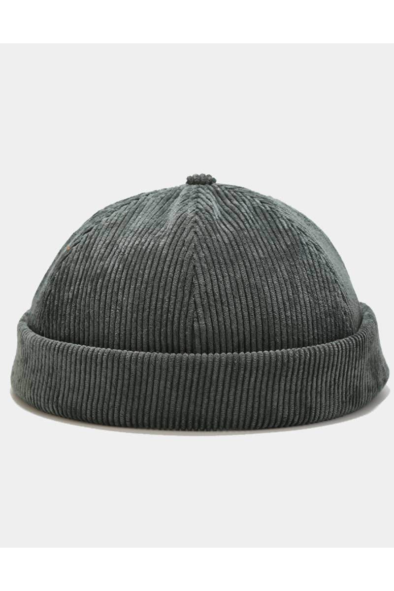 SOLID COLOR CORDUROY MELON HAT HIP HOP STYLE CWAH0401