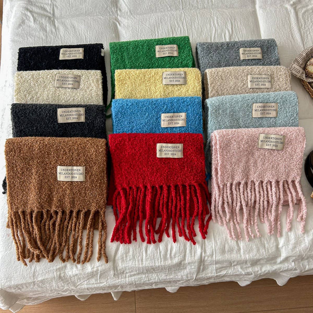 50 WOOL CIRCLE SCARF LONG WOVEN WINTER WRAP_CWASC2307