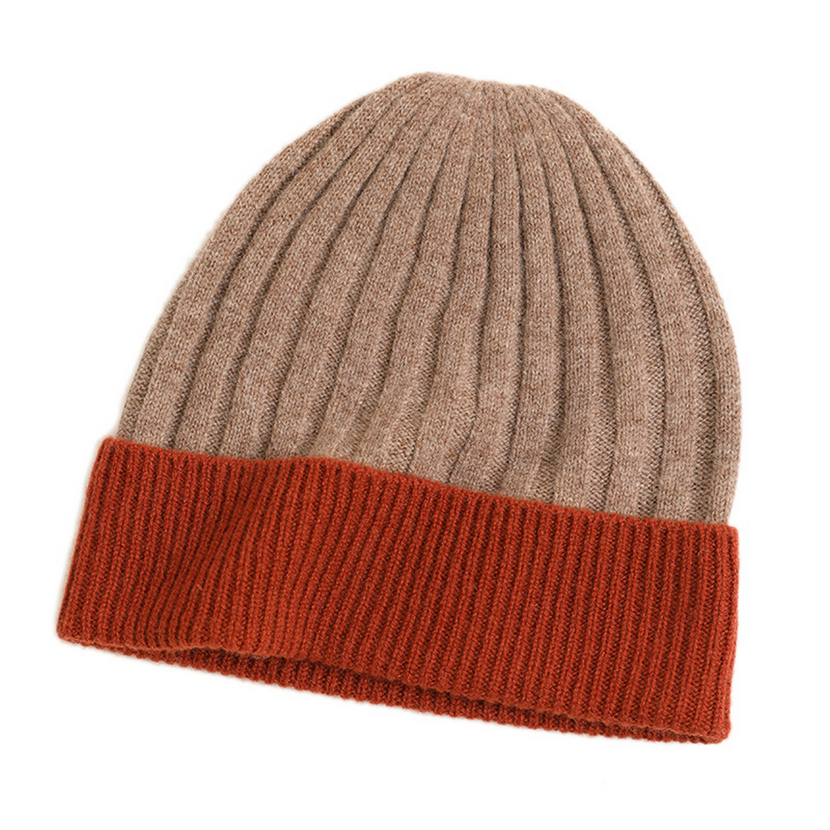 COLORBLOCK KNIT BEANIE UNISEX WINTER HAT_CWAH3995