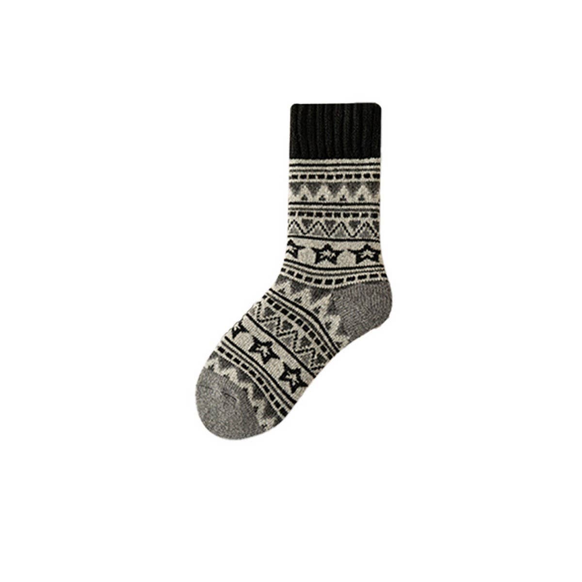 Ultra-Thick Fleece Warm Retro Slouch Socks_Cwms03158