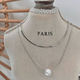 DOUBLE FRESHWATER PEARL NECKLACE_CWAJE1274