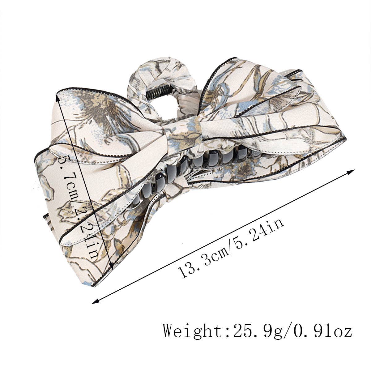 HOT SALE RETRO FLORAL BOW CLIP_CWAHA2297
