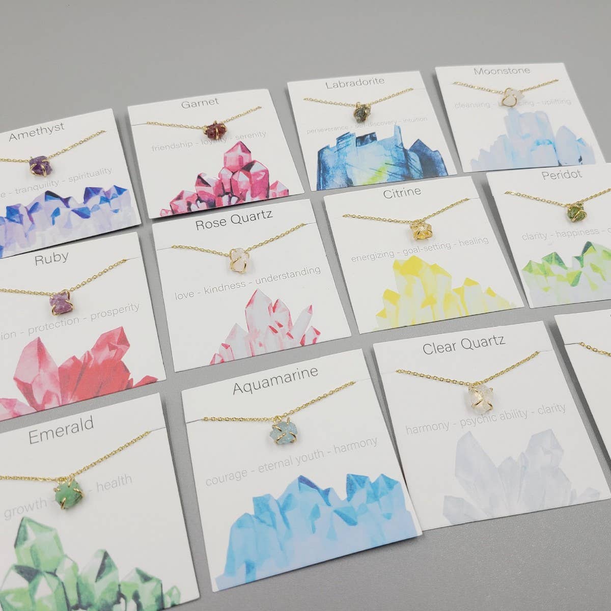 IRREGULAR FOUR CLAW NATURAL STONE NECKLACE_CWAJE1056