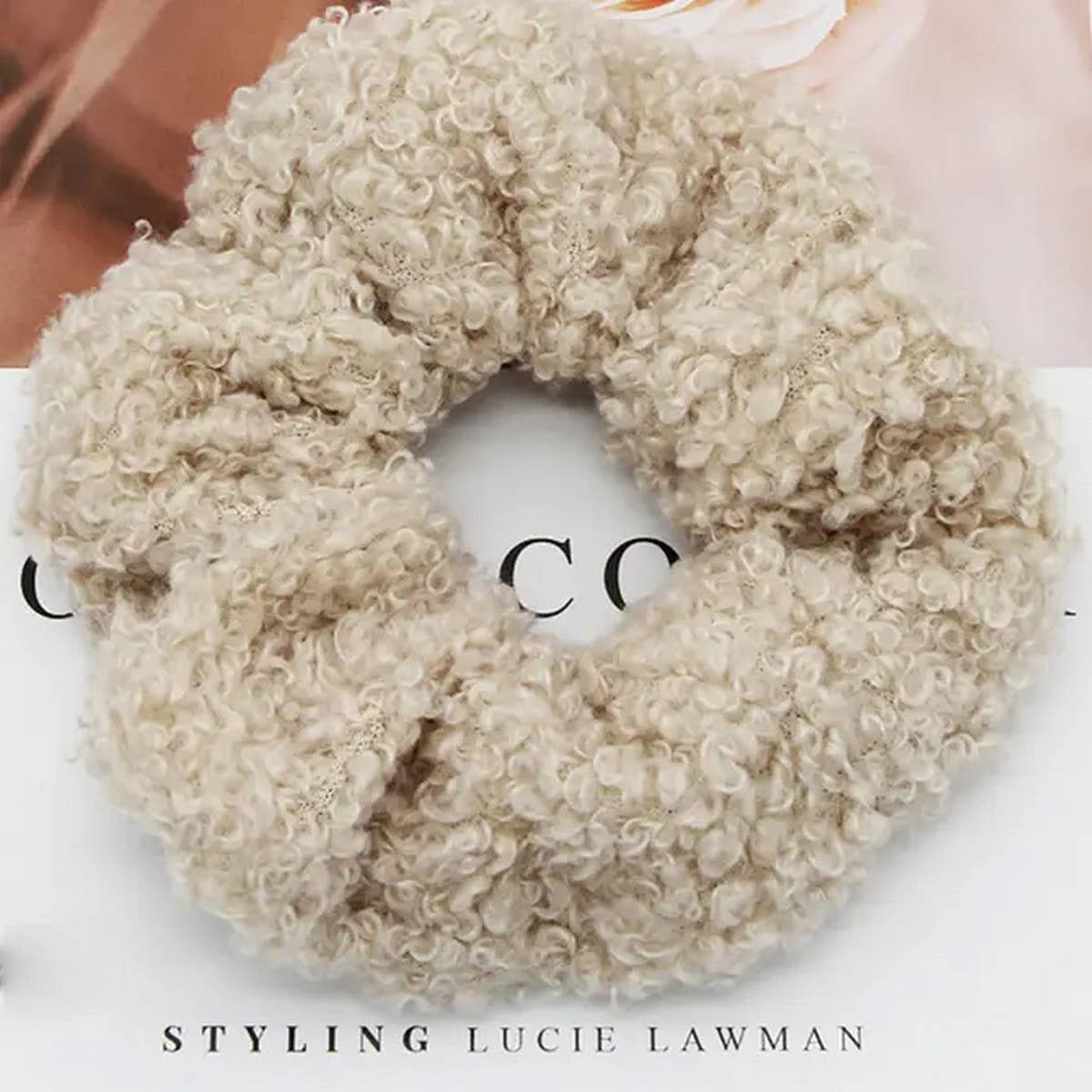 5PCS SOLID COLOR FLUFFY SCRUNCHIE_CWAHA0172