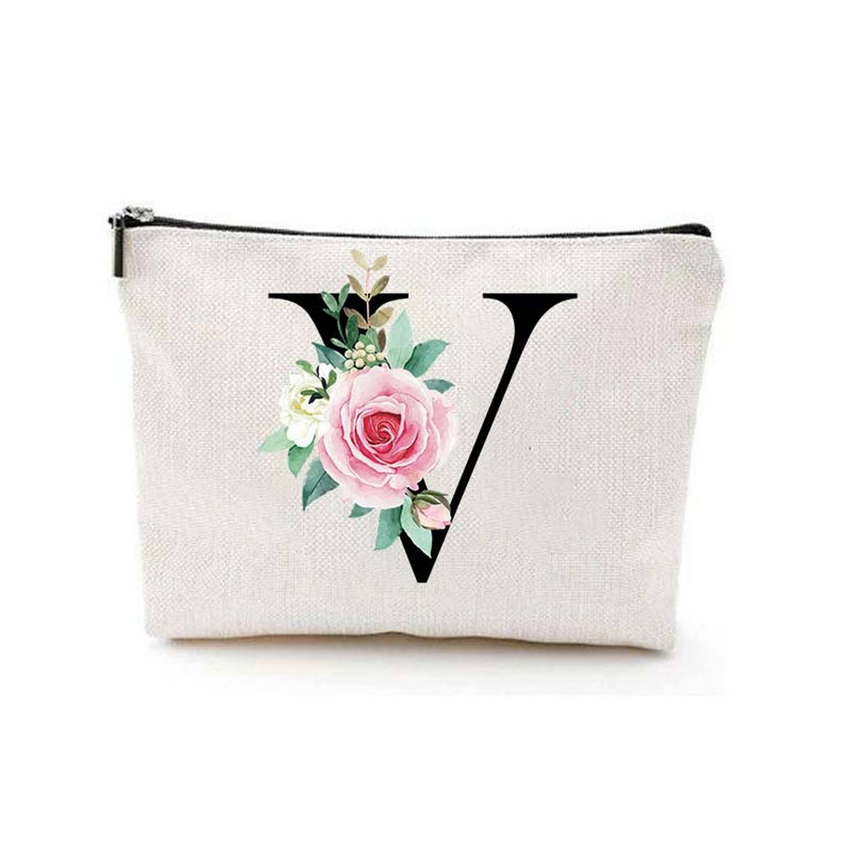 SIMPLE DOUBLE SIDED PRINTED ZIPPER COSMETIC BAG_CWAB2251