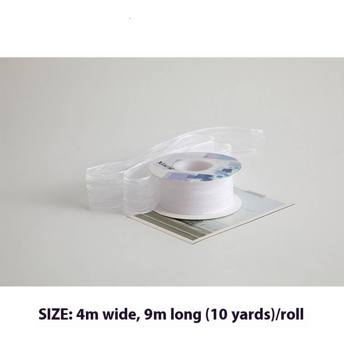 3D PLEATED RIBBON PEARLESCENT ORGANZA RIBBON_CWMM5749