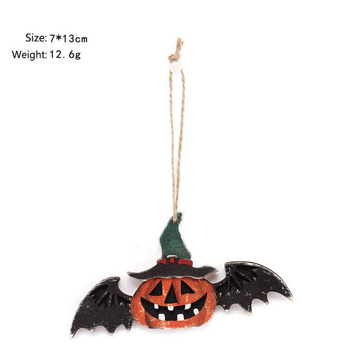INS STYLE PAINTED PUMPKIN BAT WOOD HANGING_CWAJE05361