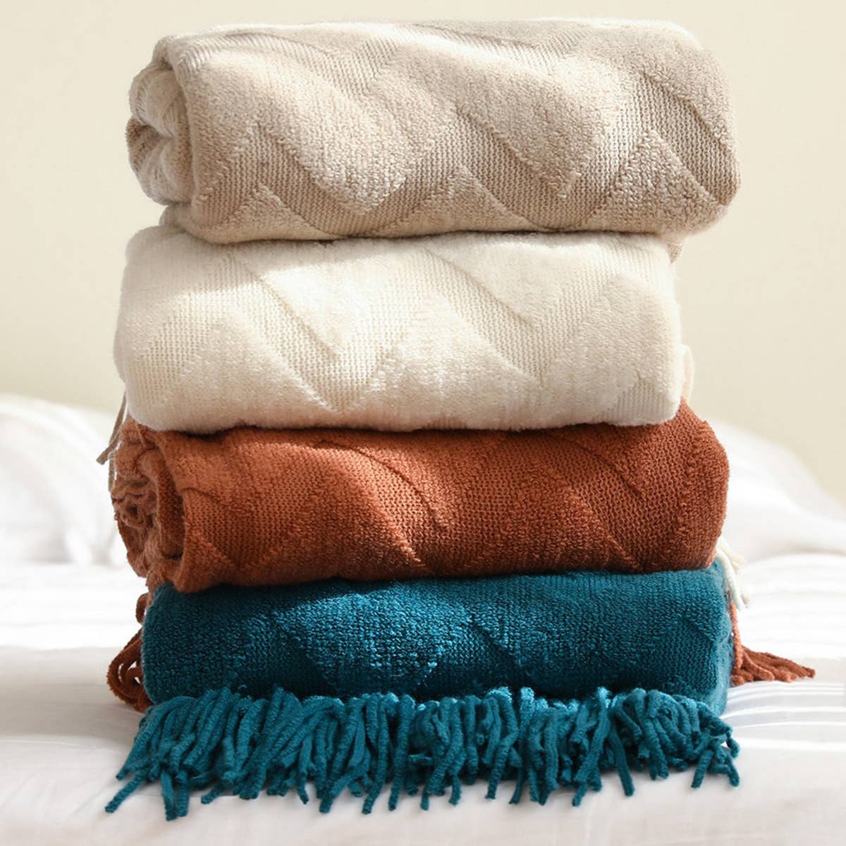 KNITTED SLEEP BLANKET WEIGHTED BLANKET COVER_CWMM0194