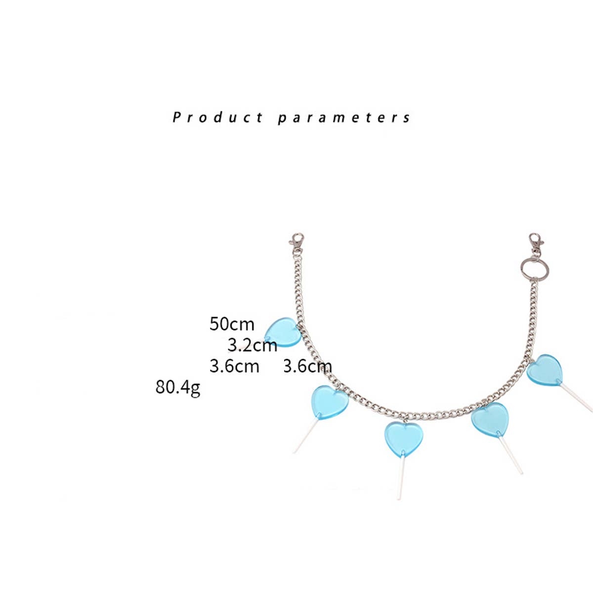 COLORED LOLLIPOP PENDANT PANTS CHAIN_CWMM0683