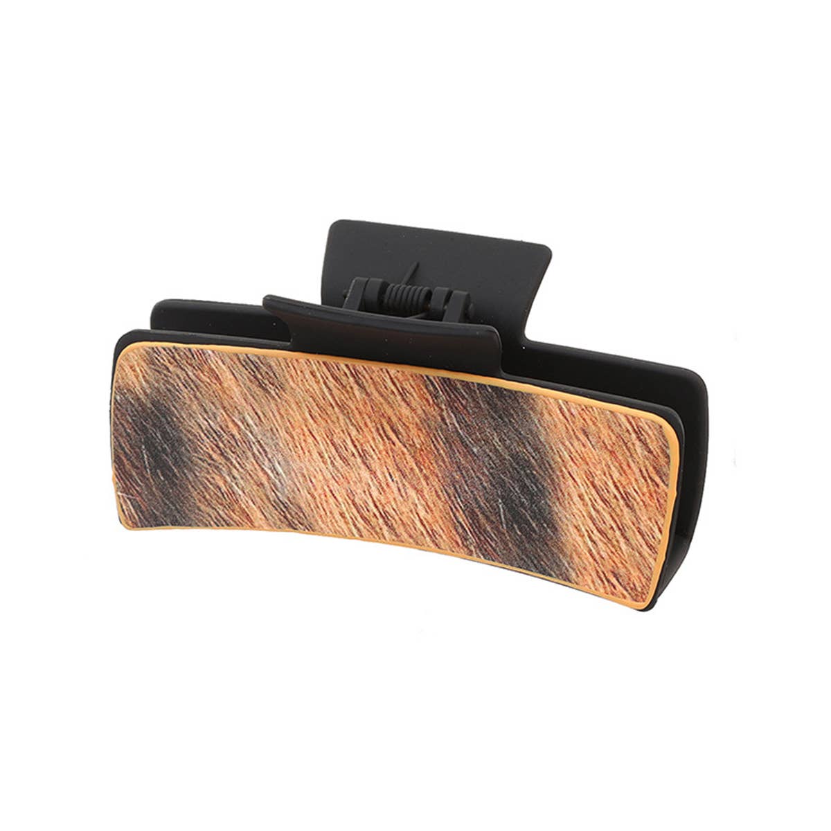 Western Cowgirl Hair Claw -Horsehair Leather Clip_Cwaha07309