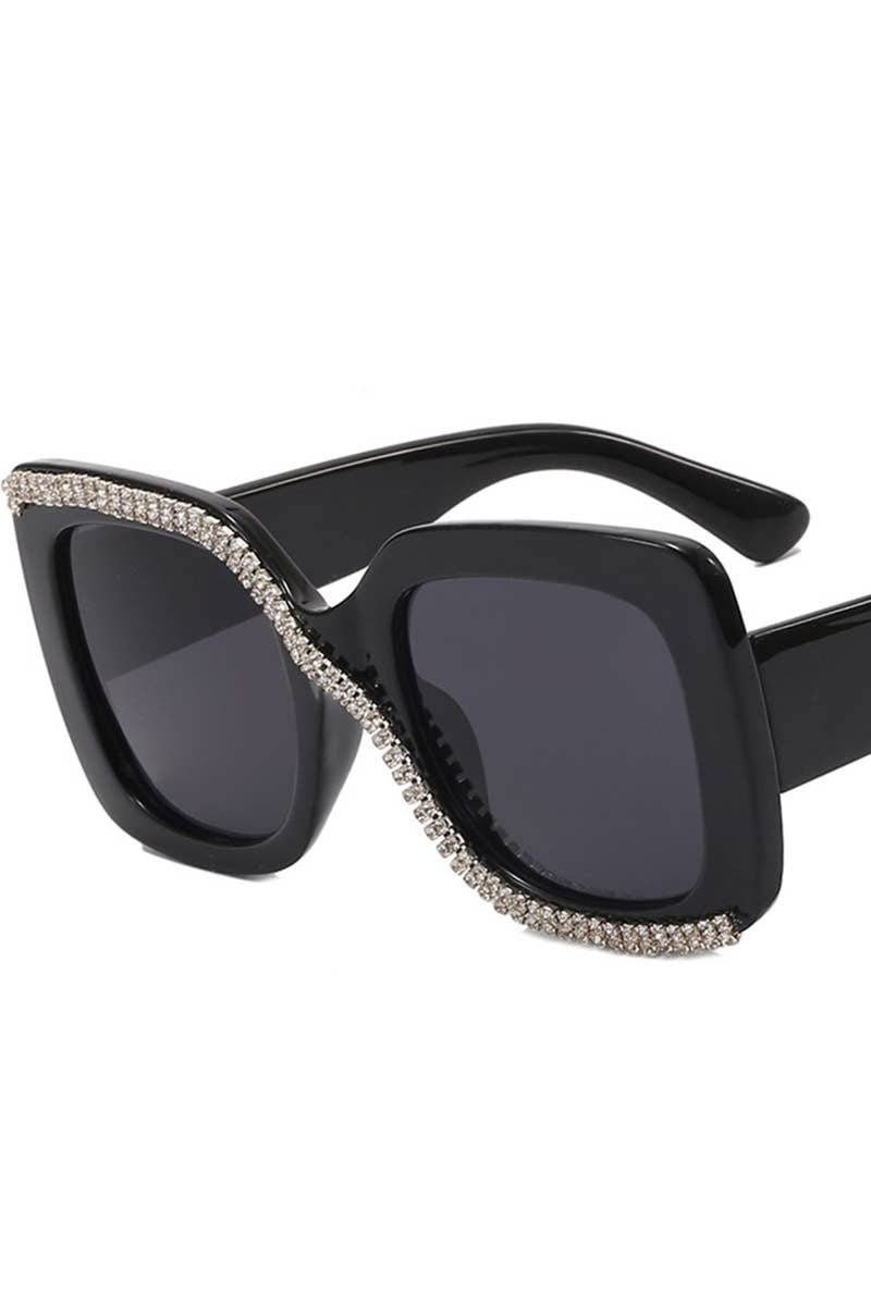 S SHAPED DIAMOND SUNGLASSES_CWASG0128