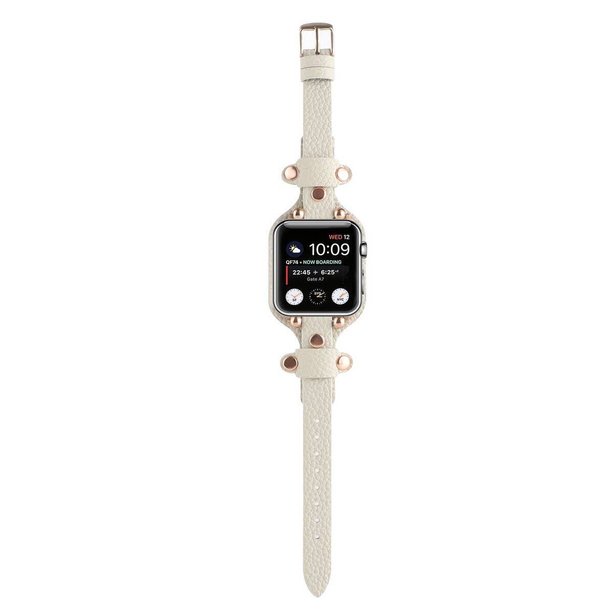 APPLE WATCH9 1 RIVET LEATHER STRAP_CWWW0044