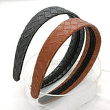 COUNTRY STYLE PU LEATHER CROSS WEAVE HEADBAND_CWAHA6340