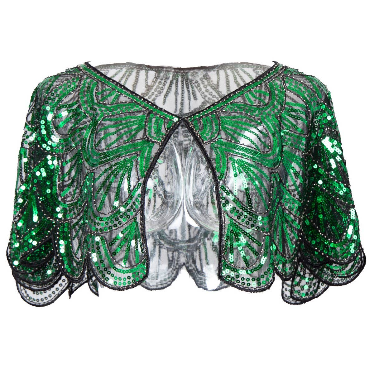 SEQUIN BEADED LACE BOLERO SUMMER DRESS COVER_CWMM8960