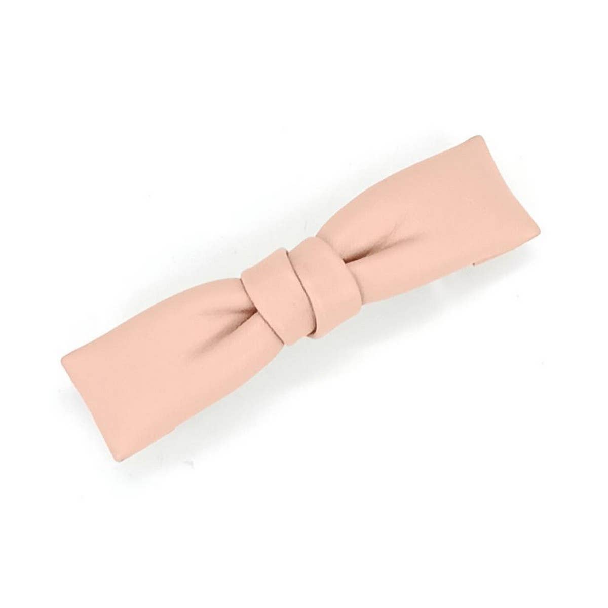 ELEGANT SIMPLE PU LEATHER BOW HAIR BARRETTE_CWAHA6351