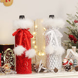 CHRISTMAS SEQUIN WINE BOTTLE COVER_CWAJE05377