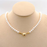 TEMPERAMENT PEARL HEART SHAPE MAGNETIC NECKLACE_CWAJE1688