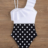NEW SEXY POLKA DOT ONE PIECE SWIMSUIT FOR WOMEN_CWMW0583