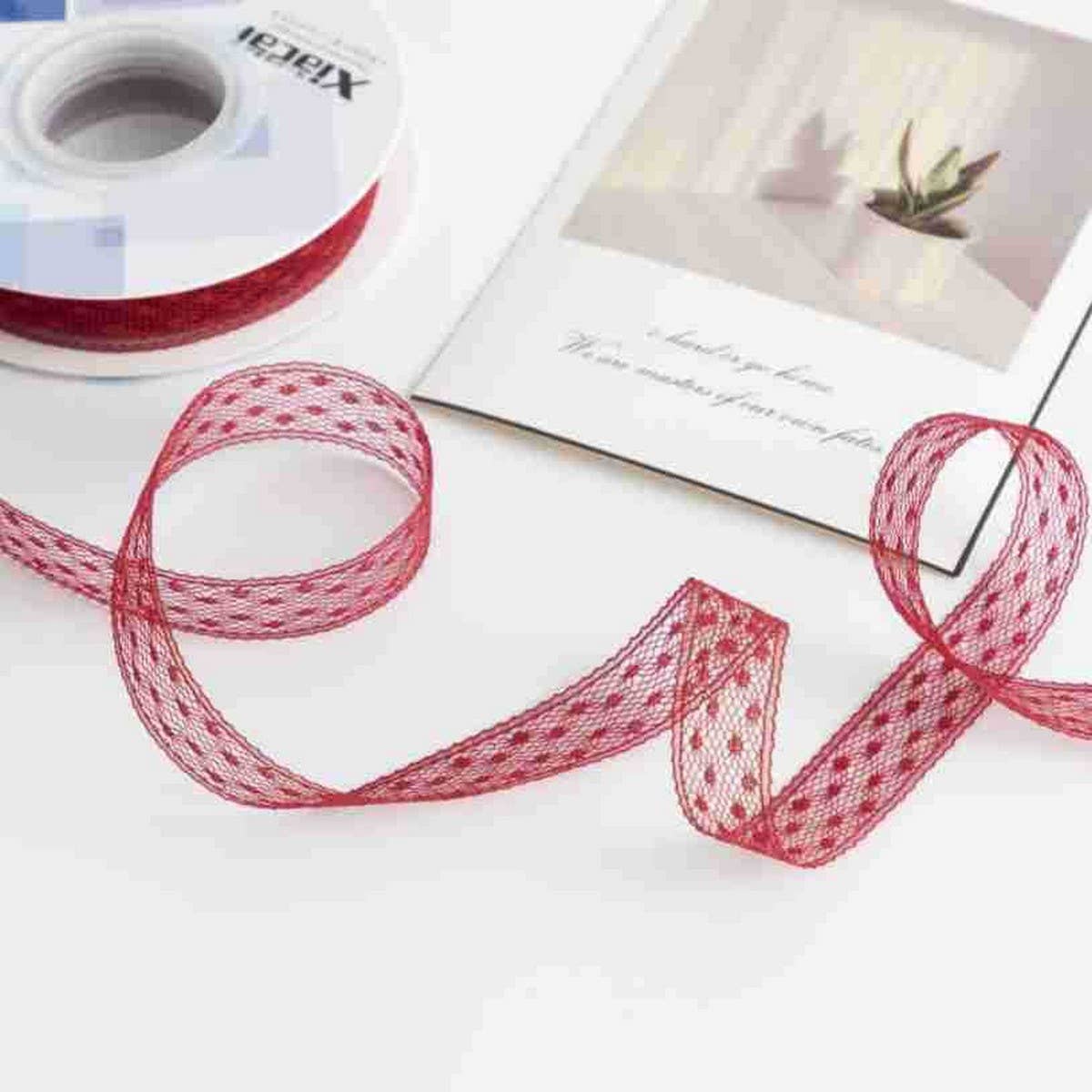 COLORFUL POLKA DOT LACE RIBBON DIY ACCESSORIES_CWMM5747