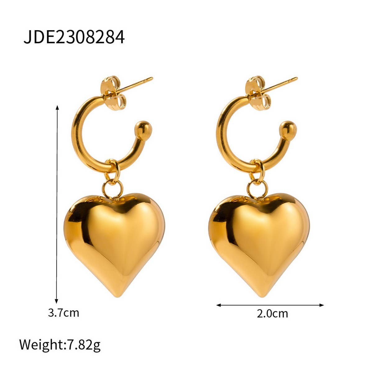 HEART PENDANT HIGH END TEMPERAMENT EARRINGS_CWASC1666