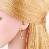 INLAID ZIRCON SNAKE SHAPED PENDANT EARRINGS_CWAJE1046