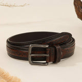 Trendy Vintage Embossed Western Pin Buckle Belt_Cwabe1228