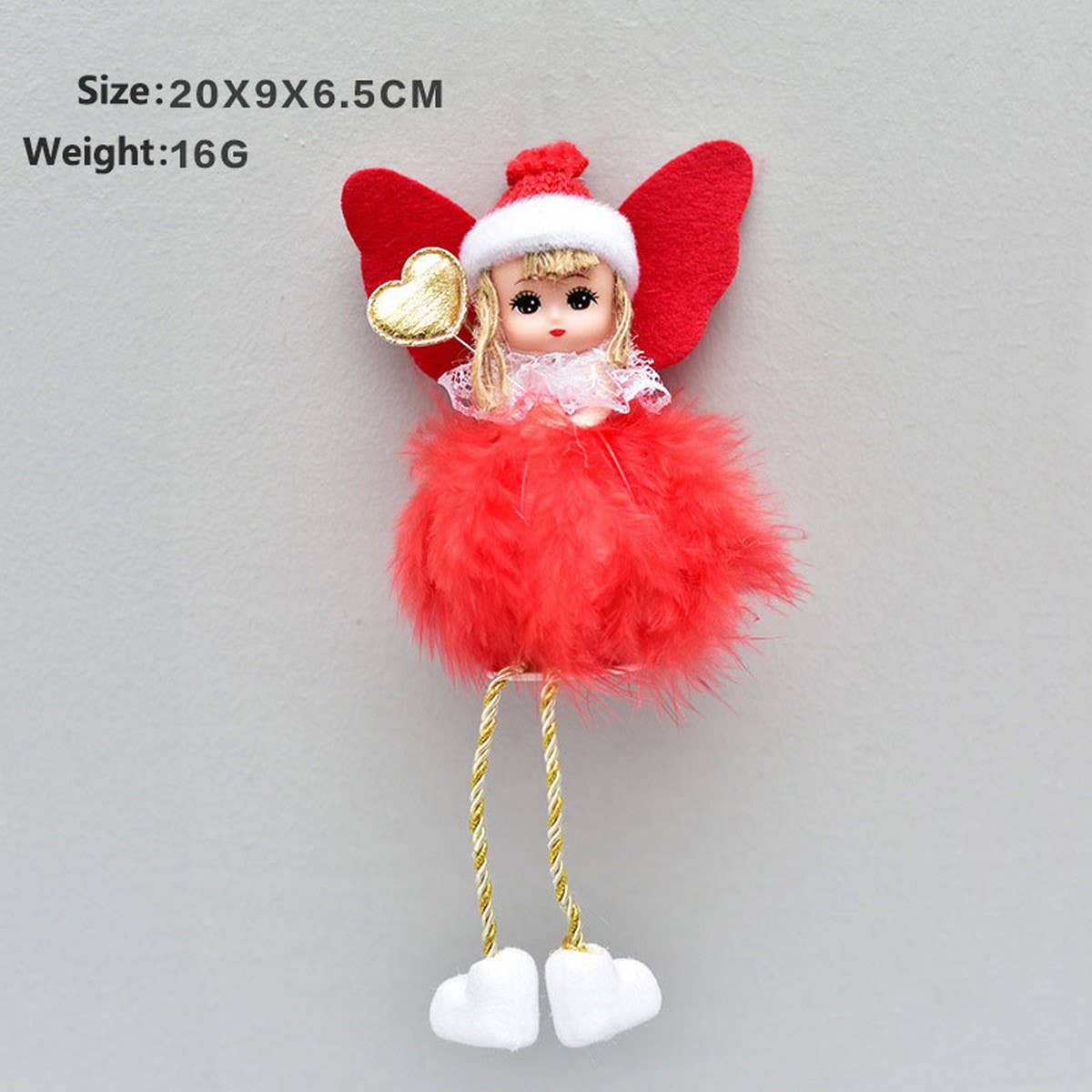 CUTE FEATHER ANGEL CHRISTMAS TREE ORNAMENT_CWAJE05398