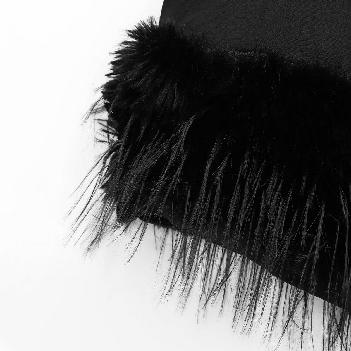 NEW WOMEN S FEATHER DETAIL FRENCH STYLE DRESS_CWDMD5812