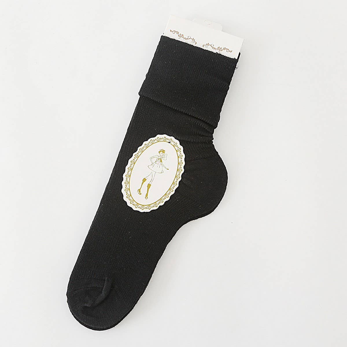 AUTUMN AND WINTER SOLID COLOR RETRO STOCKINGS_CWMS0982