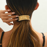 Simple U-Shaped Hairpin Geometric Square Metal