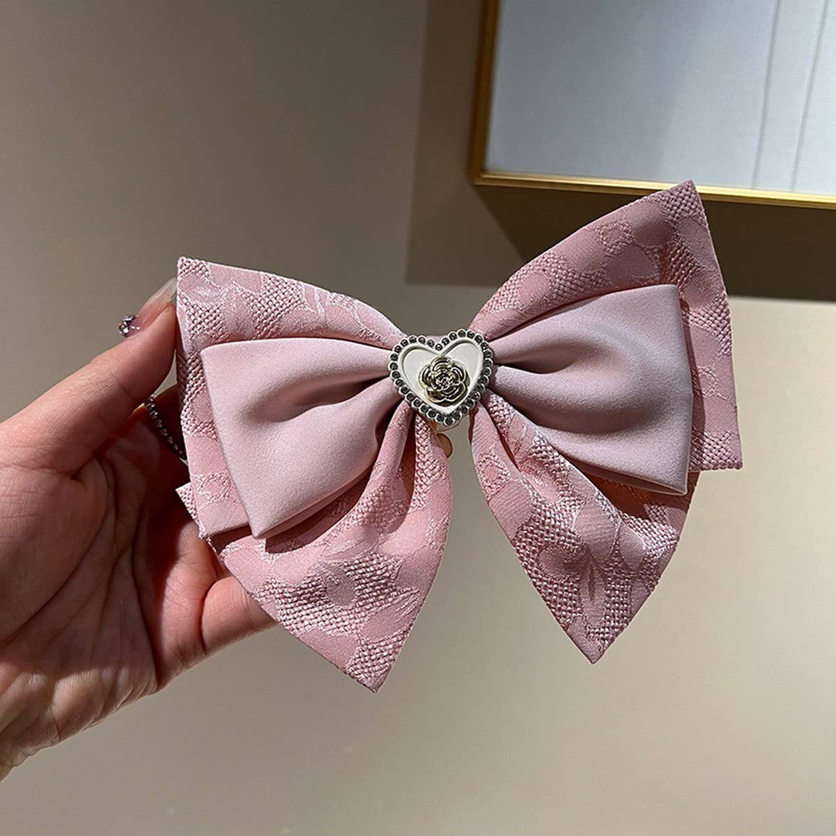 SPRING AND SUMMER HIGH END LOVE BOW HAIRPINS_CWAHA1201