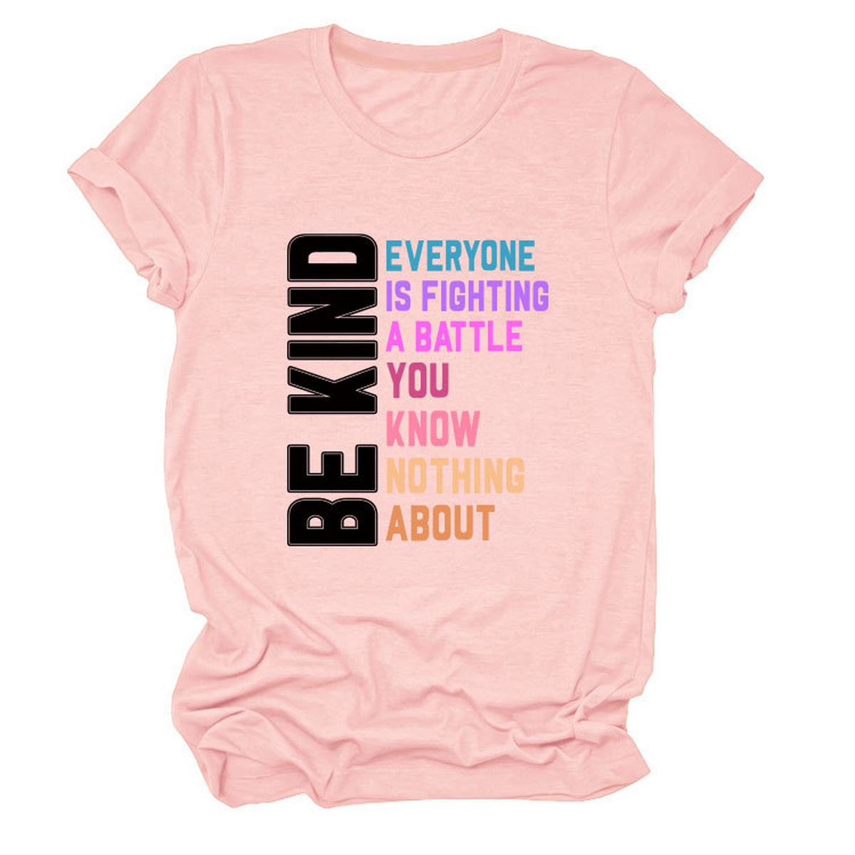 Trendy Womens Tee With Kindness Slogan