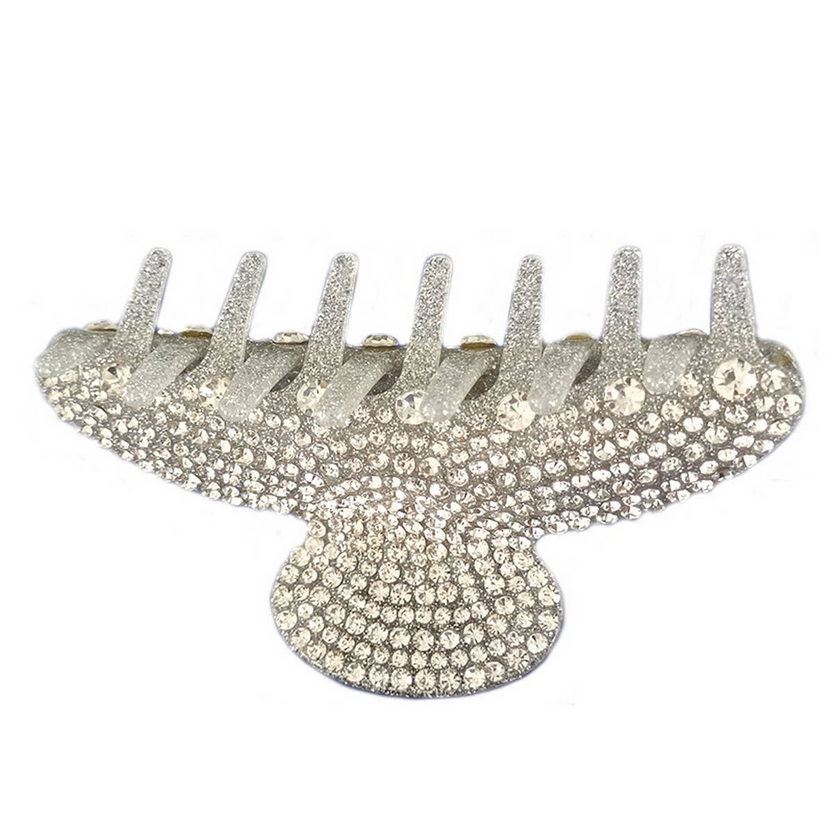 Vintage Handmade Full Diamond Grab Shark Clip