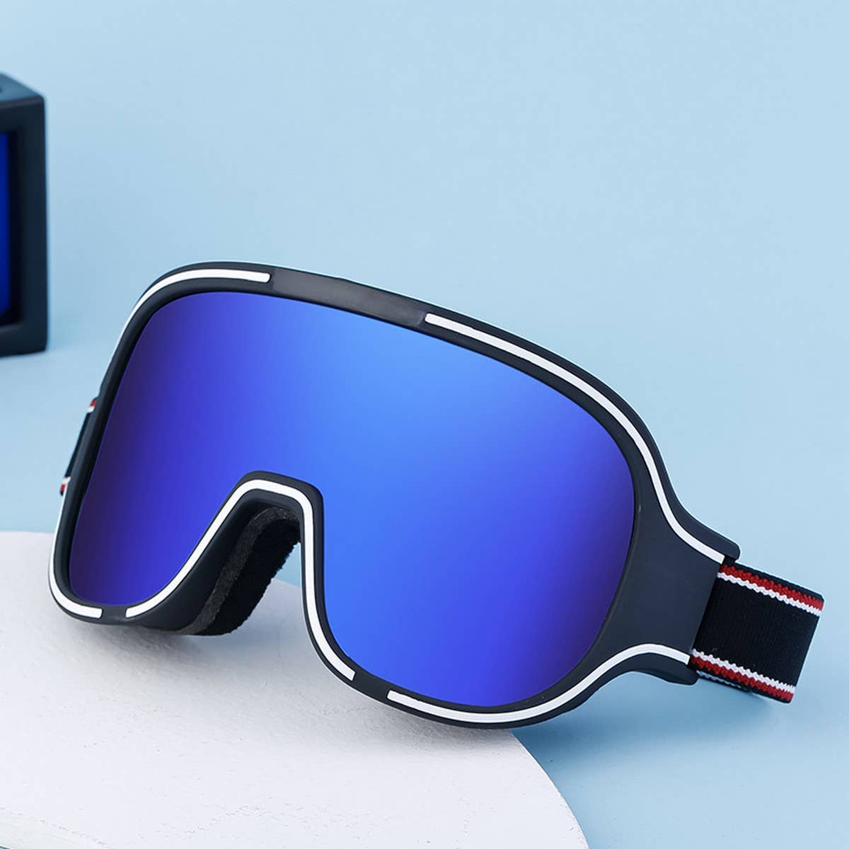 FASHIONABLE SNOW WINDPROOF LARGE FRAME SUNGLASSES_CWASG0743