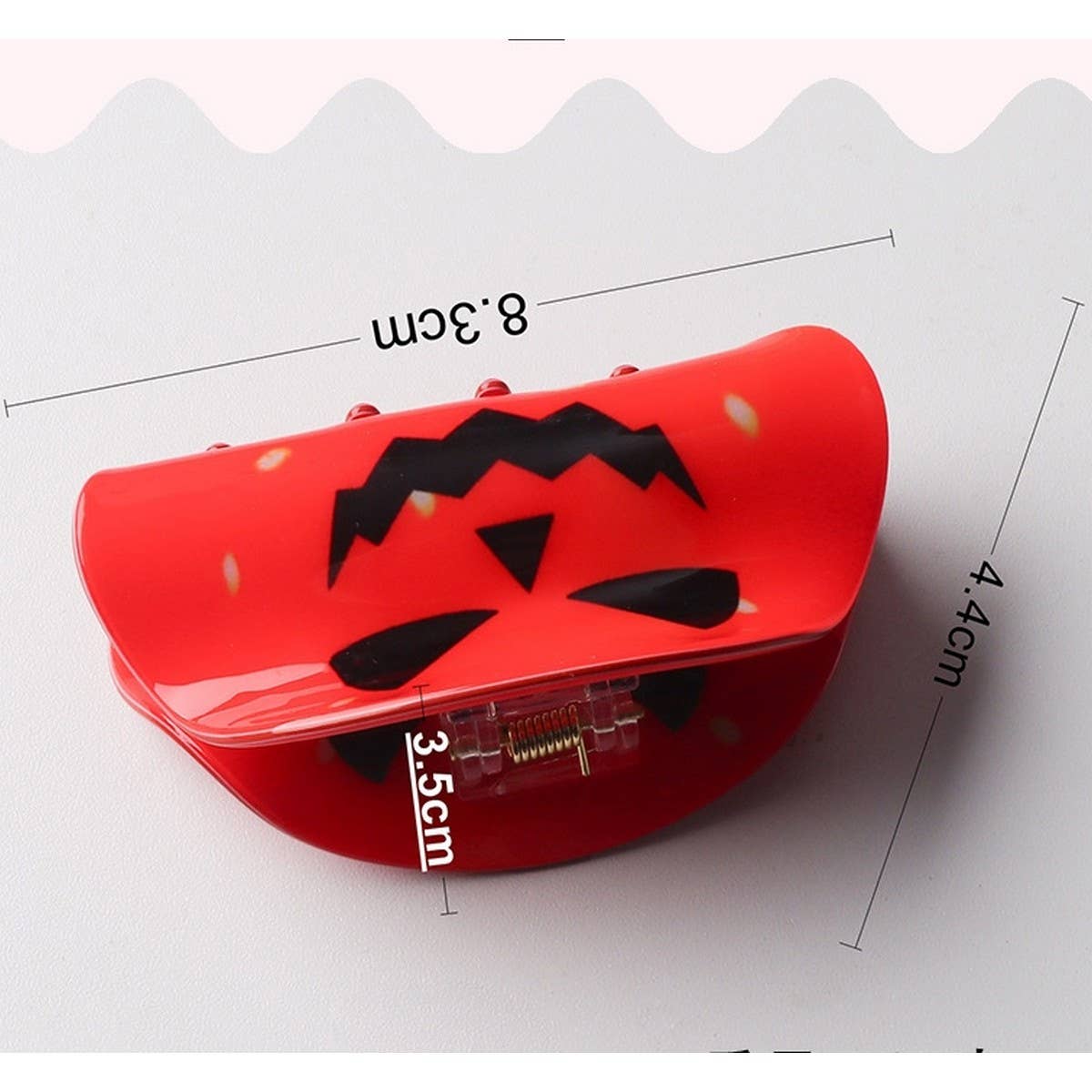 Cwaha1617_Halloween Pumpkin Skull Hair Claw