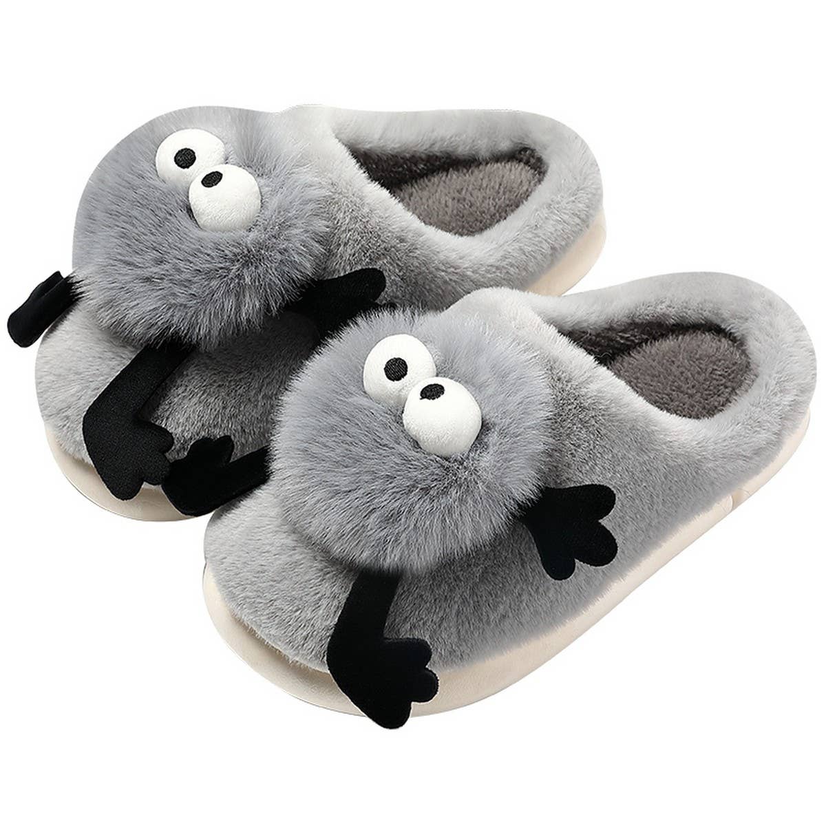 Women Coal Ball Home Shoes Plush Warm Slippers