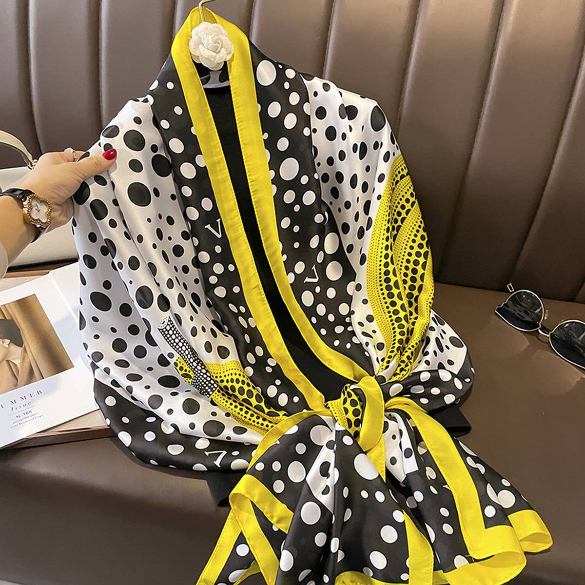 Versatile Square Scarf For Women, Shawl And Wrap