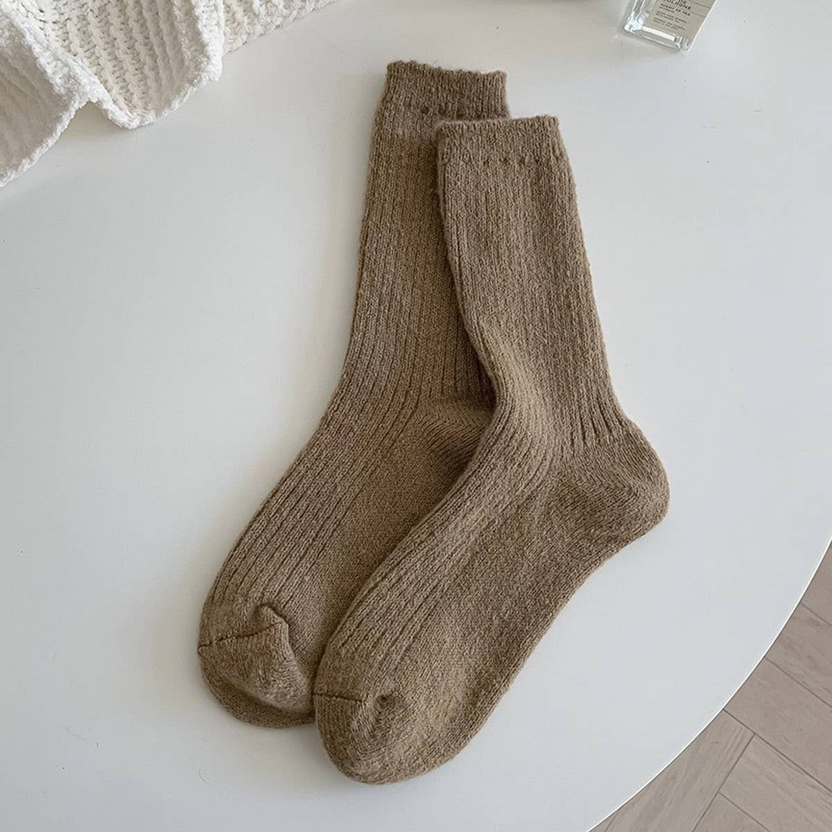 Warm And Cute Polka Dot Home Sleeping Socks_Cwms1057