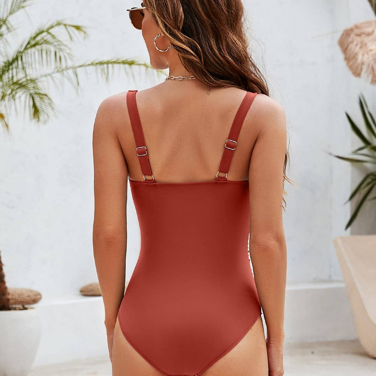 SLIM WOMENS ONE PIECE SWIMSUIT BIKINI_CWMW0616
