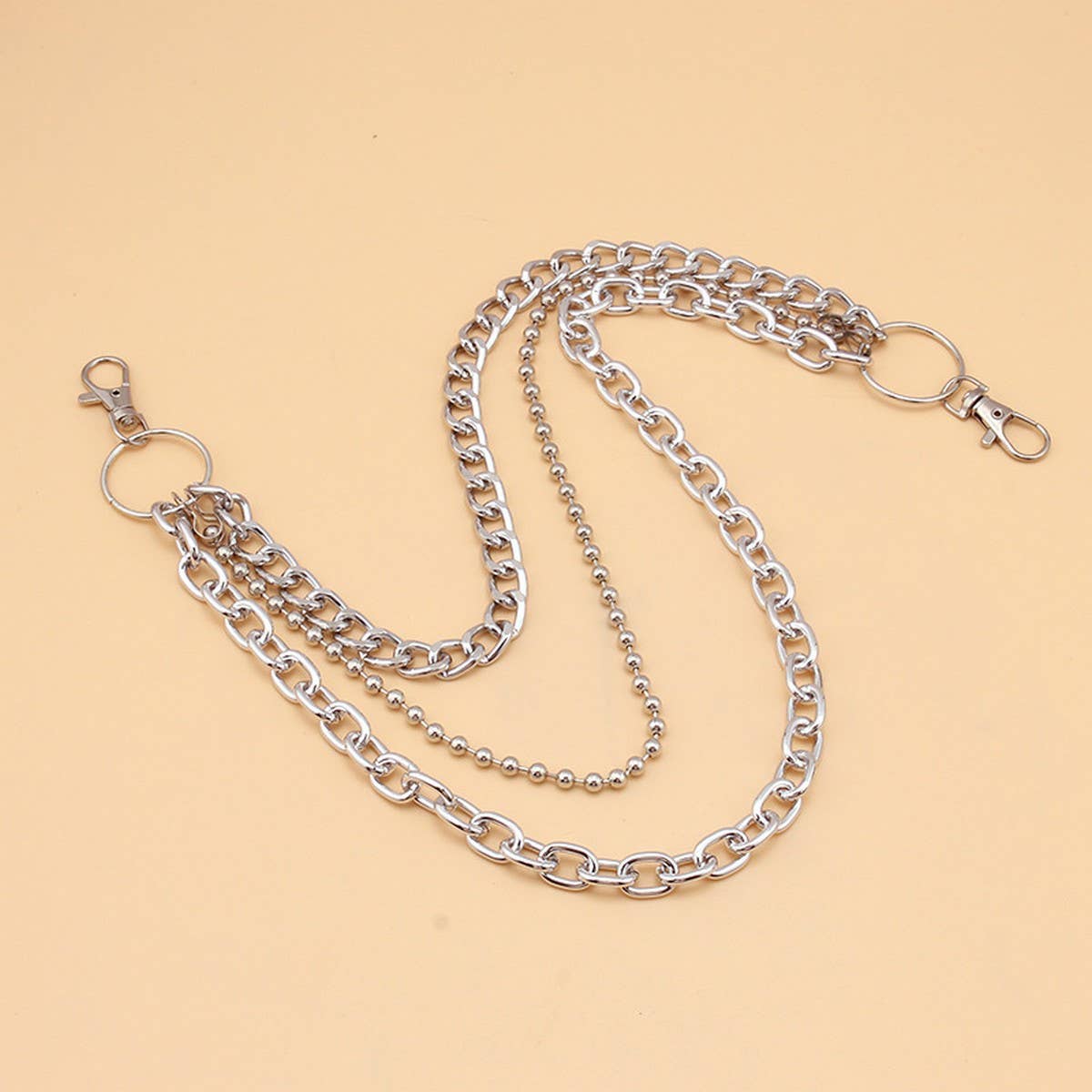 MINIMALIST RETRO HIP HOP PANTS CHAIN_CWMM0671