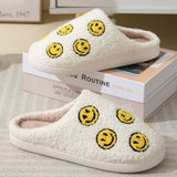 CUTE SEVEN SMILING FACE FUZZY SLIPPERS WOMEN_CWSHS0252