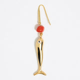 GOLDEN FISH RETRO LITERARY STYLE LONG EARRINGS_CWAJE5118