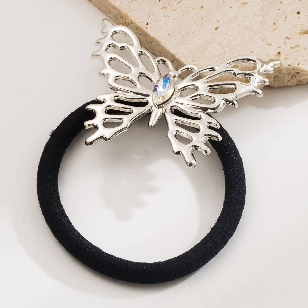 STYLISH METAL BOW HAIR TIE SWEET ELEGANT_CWAHA6191