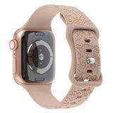 ENGRAVED CHECKERED SILICONE APPLE WATCH9 1 STRAP_CWASC1562